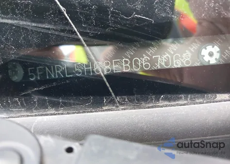 2014 Honda Odyssey Ex-L из США, поврежденный, VIN 5FNRL5H68EB067068